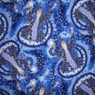 SALE! Wizard and Staff on Blue by Timeless Treasures Cotton Flannel Fabric Fat Quarter FQ