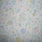 F8 Baby Toy Toss on Pastel Green & White Cotton Flannel Fabric Fat Eighth F8th