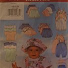 Butterick Baby Clothes Pattern 4791 Size NB S M Newborn Small Medium