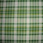 F8 Daisy Kingdom Green Yellow Plaid Cotton Flannel Fabric Fat Eighth F8th