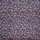 1 1/2 YDS Blue Flowers on Purple COTTON QUILT FABRIC Bolt End