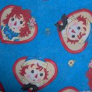 Daisy Kingdom Raggedy Ann Andy Friends Allover Hearts Fabric Fat Quarter FQ OOP HTF