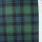 Daisy Kingdom Blue Green Plaid Smocking Border Fabric Fat Eighth F8 F8th