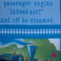 The Little Train Engine That Could Quilt Top Wall Hanging Fabric Panel DEFECT PLEASE READ