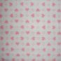 F8 Pastel Pink Heart Diamonds on White Cotton Fabric Fat Eigtht F8th