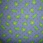 F8 Calico Frog on Blue Dots Cotton Fabric Fat Eighth F8th by Signature Classics