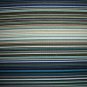 F8 Green Blue Brown Black White Stripe Fleur-C3792 Fabric Fat Eighth F8th