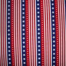 BTY Americana Red White & Blue Stars and Stripes Fabric by Oakhurst Textiles By the Yard