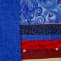 Patriotic Picnic Quilt Kit with Red White Blue Fabrics Beginner Weekend Project