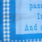 The Little Train Engine That Could Quilt Top Wall Hanging Fabric Panel DEFECT PLEASE READ