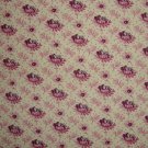 FQ RJR Vintage Treasures Purple Flowers on Cream Fabric Fat Quarter