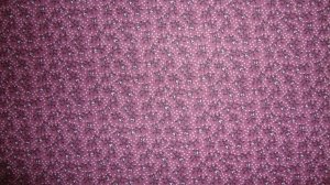FQ Tiny White Flowers on Purple Calico Fabric Fat Quarter