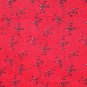 BTY Tiny Black Flowers on Red In the Beginning Blended Collection Fabric By the Yard