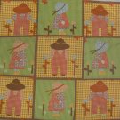 Vintage Waverly Sunbonnet Sue and Overall Bill Fabric Squares LAST BLOCKS!
