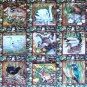 Makower River Bank Wildlife Animal Blocks Fat Quarter FQ Cotton Quilt Fabric