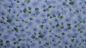 F8 Daisy Kingdom Quilters Only Blue Primrose Calico Cotton Fabric Fat Eighth F8th