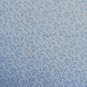 F8 Tonal Blue Dotted Tiny 3 Leaf Flowers Calico Cotton Fabric Fat Eighth F8th