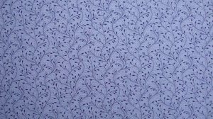 F8 Blue Tonal Feathery Vines Calico Cotton Fabric Fat Eighth F8th