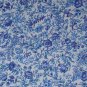 F8 Blue Floral Cotton Fabric Fat Eighth F8th by Concord