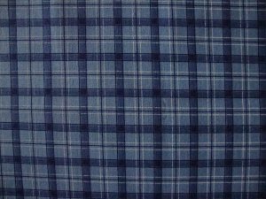 F8 Concord Blue White Black Plaid Fabric Fat Eighth F8th