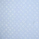 7/8+ Yard Blue & White Spots on Baby Blue Cotton Flannel Fabric Bolt End