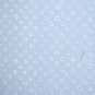 7/8+ Yard Blue & White Spots on Baby Blue Cotton Flannel Fabric Bolt End