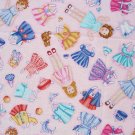 FQ Paper Dolls Clothes Accessories on Pink Timeless Treasures Cotton Fabric Fat Quarter