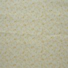 FQ Tiny Flowers and Vines on Yellow Tonal Calico Cotton Quilting Fabric Fat Quarter