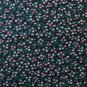 FQ Tiny Pink and Yellow Calico Flowers on Black Cotton Peter Pan Fabric Fat Quarter