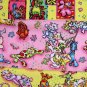F8 Pack Doggity Woggles & Catnipz Pink & Yellow Cotton Fabric Fat Eighths F8ths