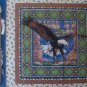 FQ Sacred Wings Eagle Pillow Quilt Block Cotton Fabric Fat Quarter