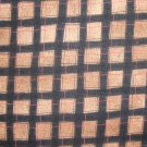FQ Peaceful Journey Black Red and Tan Brown Plaid Cotton Benartex Fabric Fat Quarter