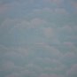 FQ Cotton Candy Blue Green Sky Clouds Fabric Fat Quarter
