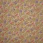 BTY Pink & Purple Flower Toss on Golden Tan Calico Fabric By the Yard
