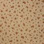 5/8 Yard Brown Flower Calico on Cream Cranston Print Works VIP Fabric Bolt End