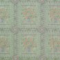1 metre 4" Daisy Flower Bouquet Blocks on Green Fabric Bolt End
