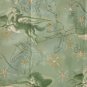 F8 Pegasus Gold Stars Green Toile Horses Mystical Fabric Visions Cotton Fat Eighth F8th
