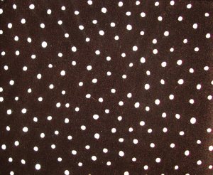 1/2+ Yard Maywood Studio Spots White Dots on Black Fabric Bolt End