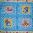 Beatrix Potter Peter Rabbit Quilt Top Wall Hanging Pillow Cotton Fabric Panel