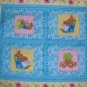 Beatrix Potter Peter Rabbit Quilt Top Wall Hanging Pillow Cotton Fabric Panel