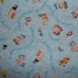 Key to the Future Blue & Yellow Fat Quarter FQ Kids Cartoon Fabric Lot Value Pack by Print Concepts