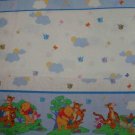 BTY Disney Winnie the Pooh Birds and Butterflies Border Fabric By the Yard