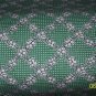 BTY RJR Few of My Favorite Things White Flower Lattice Repro Green Fabric By the Yard