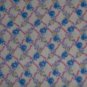 RJR Hooked on Hankies Blue Pink Yellow Flowers Lattice Fabric BTY By the Yard