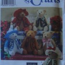 Elaine Heigl Designs 18" Teddy Bear & Clothes Pattern # 7895 by Simplicity Crafts