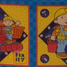 1/2 Yard Bob the Builder Blocks for Quilt or Pillows Fabric Panel