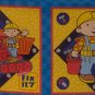 1/2 Yard Bob the Builder Blocks for Quilt or Pillows Fabric Panel