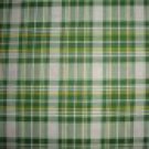 Daisy Kingdom Green Yellow Plaid Cotton Flannel Fabric Fat Quarter FQ