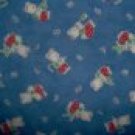 BTY Moda 26 Letters Housework Gardening Fishing Bear on Blue Cotton Fabric By the Yard