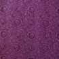 Purple Tonal Roses Flowers 7/8+ Yard Quilt Fabric Remnant by Joan Messmore for Cranston Print Works